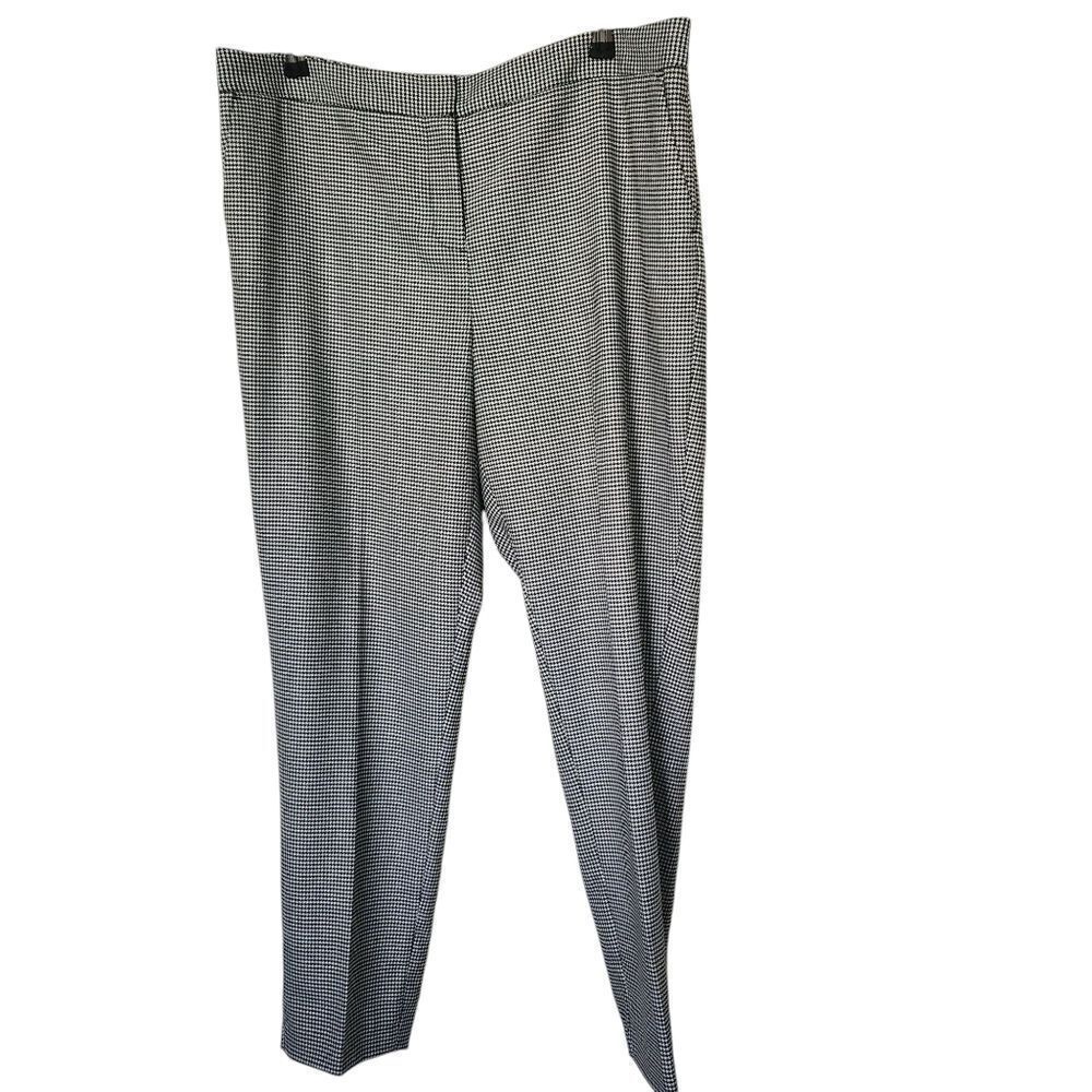 Vince Camuto Womens Classic Houndstooth Career Business Pants Size 14